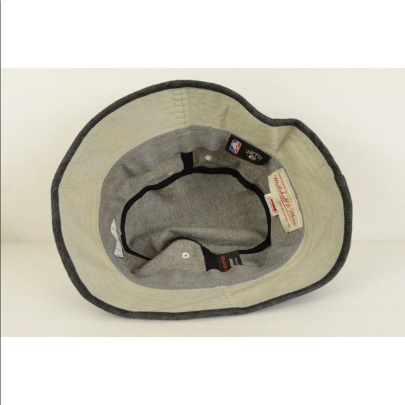 Brooklyn Nets Denim Style Bucket Hat Mitchell Ness - Picture 8 of 8